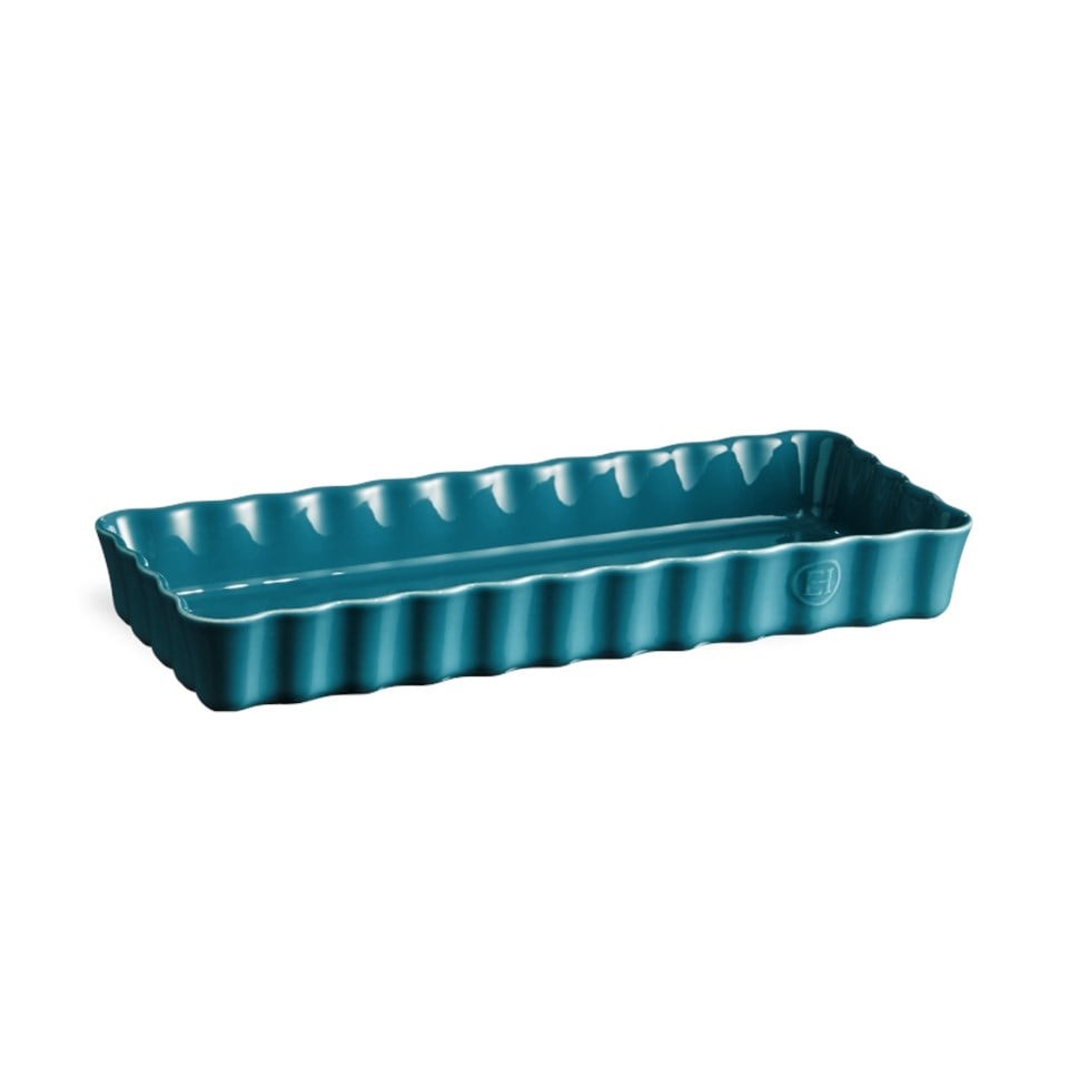 Emile Henry Tart-Börek Fırın Kabı Dikdörtgen 36.5 X 15 Cm Mavi Blue Flame -976034 - EH976034