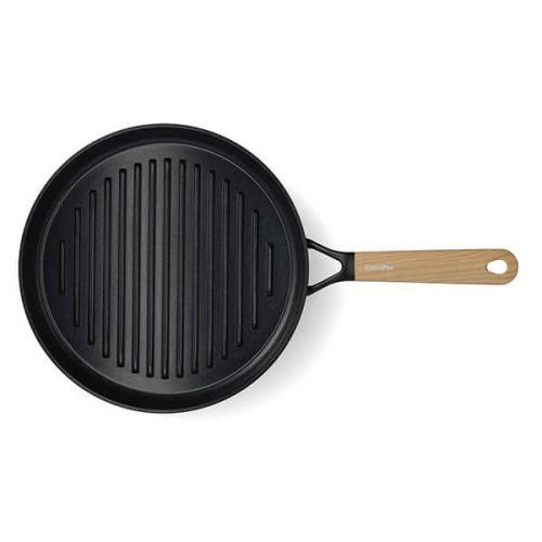 GreenPan Eco Smartshape 28Cm Meşe Sap Görünümlü Grill Tava Yuvarlak