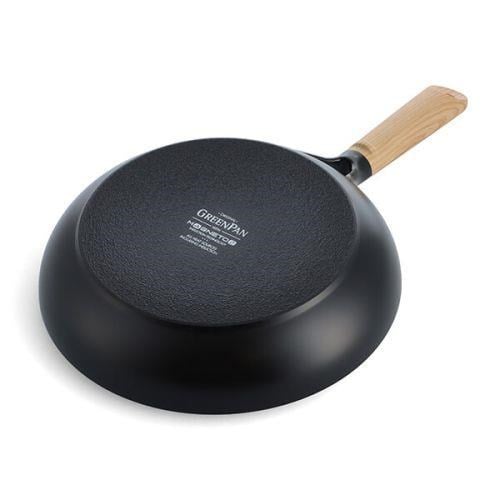 GreenPan Eco Smartshape 28Cm Meşe Sap Görünümlü Grill Tava Yuvarlak