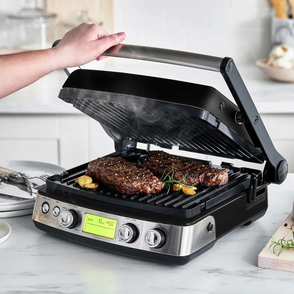 GreenPan Elite Grill Tost Makinesi Siyah 7’si 1 Arada  2200W Black