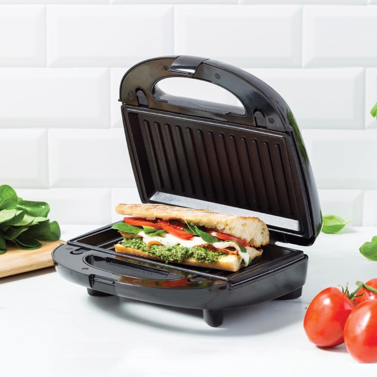 GREENPAN GREENLIFE TOST WAFFLE PANINI MAKİNESİ SİYAH 750 W - CC007927-001