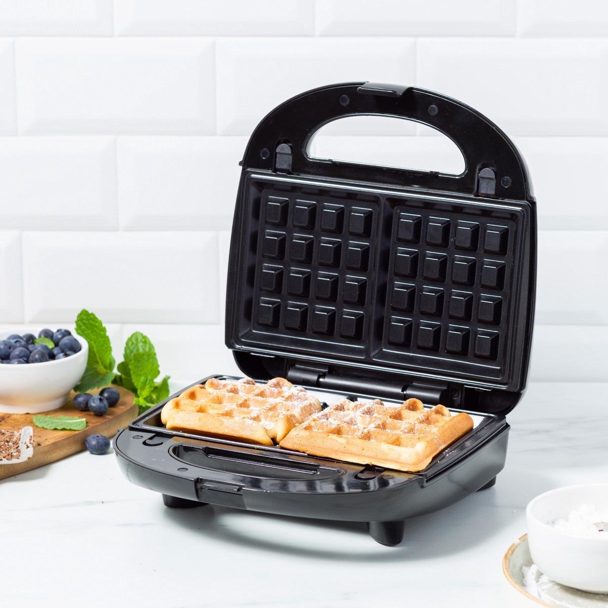 GREENPAN GREENLIFE TOST WAFFLE PANINI MAKİNESİ SİYAH 750 W - CC007927-001