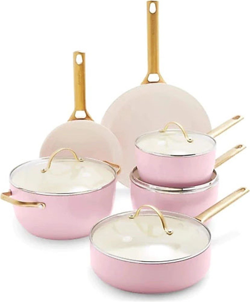 GreenPan Padova Pembe 10 Parça Tencere Seti