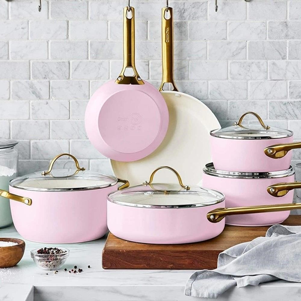 GreenPan Padova Pembe 10 Parça Tencere Seti