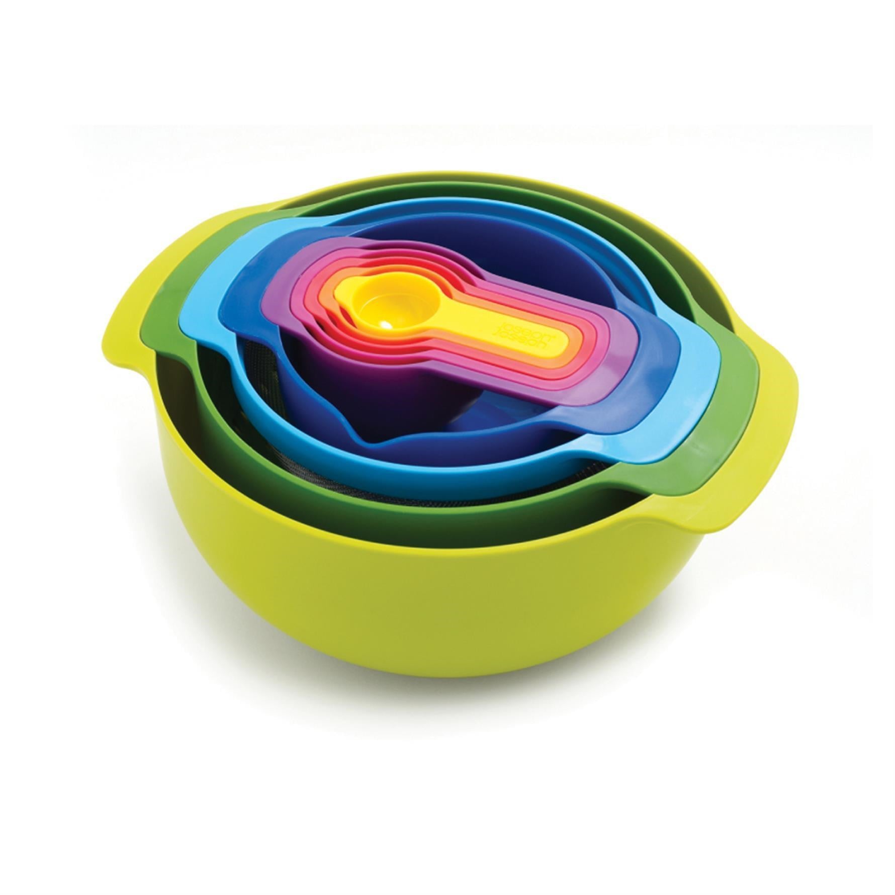 Joseph&Joseph Nest 9 Plus Karıştırma Kase Seti - Çok Renkli