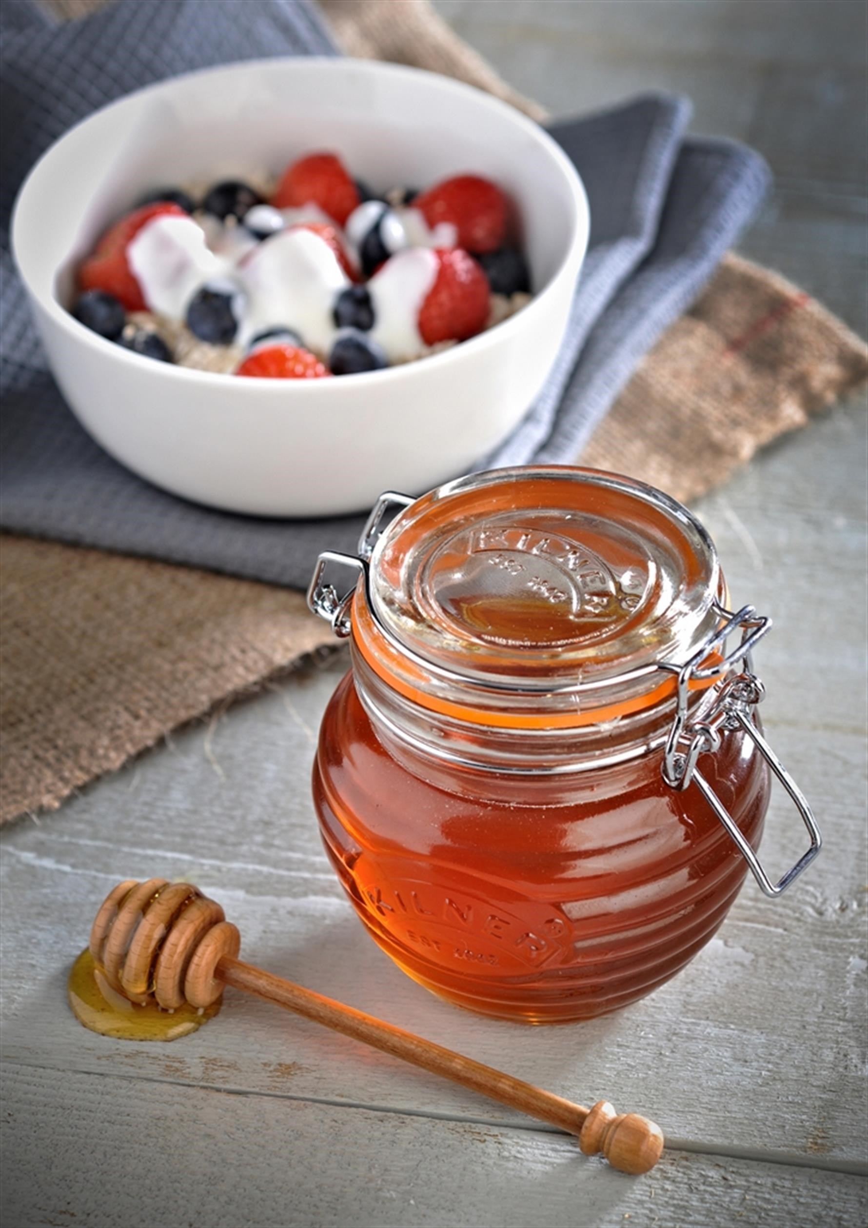 Kilner Ahşap Kepçeli Bal Kavanozu 400 ml - K0025.887