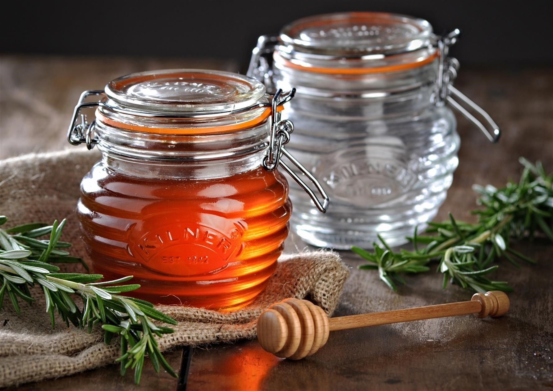 Kilner Ahşap Kepçeli Bal Kavanozu 400 ml - K0025.887