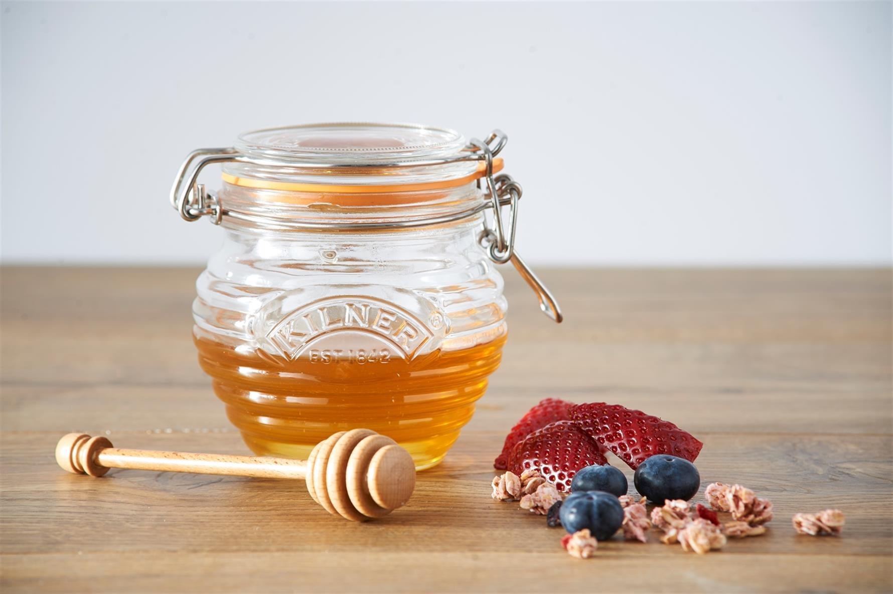 Kilner Ahşap Kepçeli Bal Kavanozu 400 ml - K0025.887