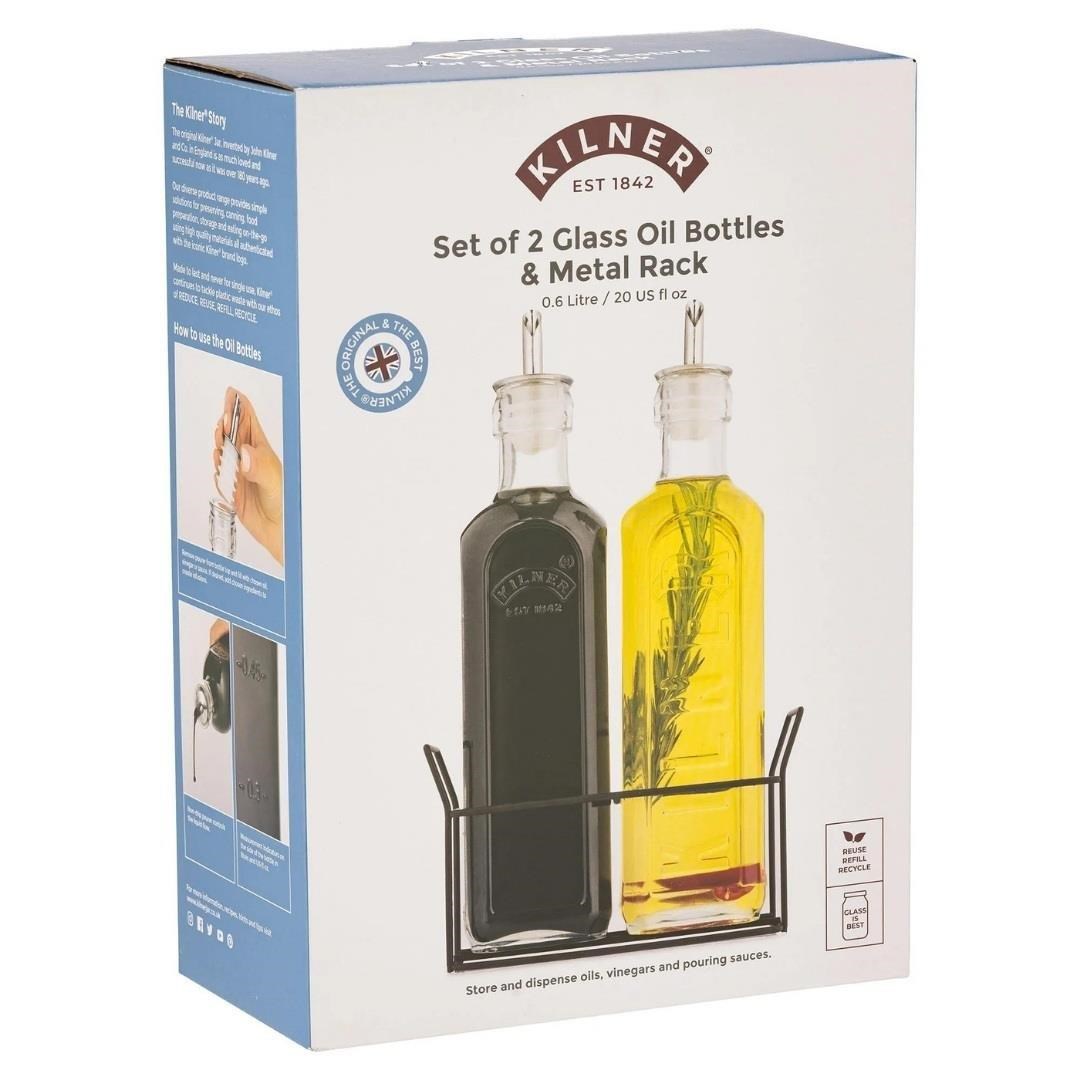 Kilner Metal Raflı Yağlık Sirkelik Seti 600 ml - K0025.028