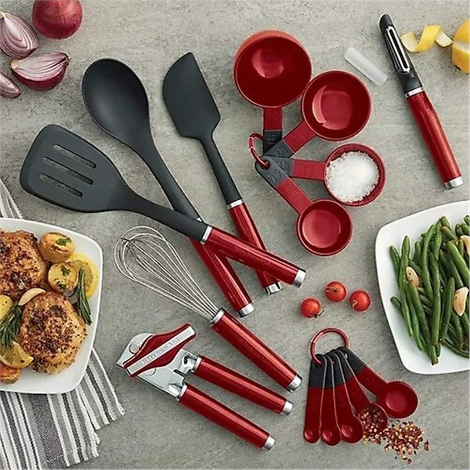 KitchenAid 15 Parça Mutfak Gereçleri Seti KO447BXERI -Empire Red