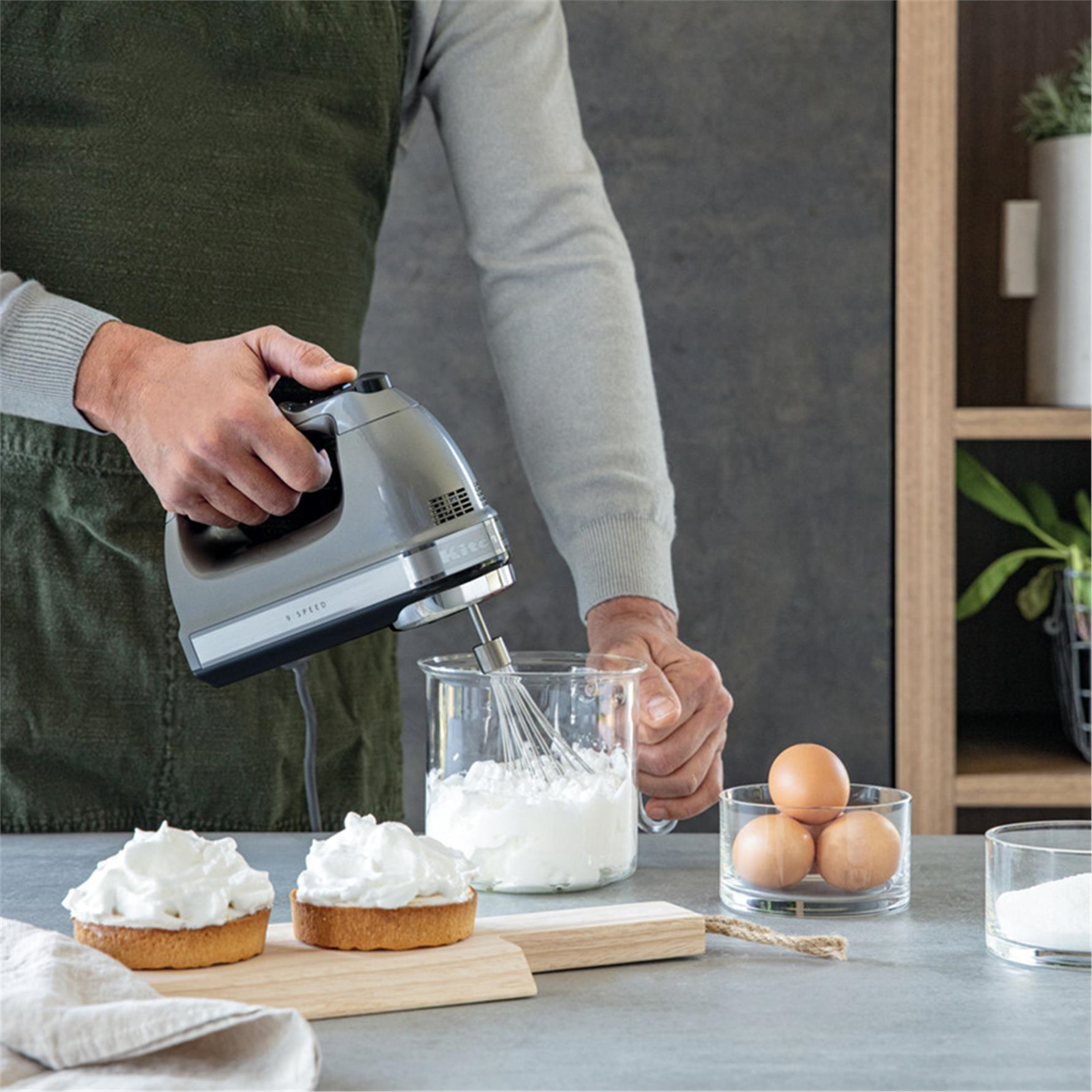 Kitchenaid 9 Hızlı El Mikseri Contour Silver-Ecu