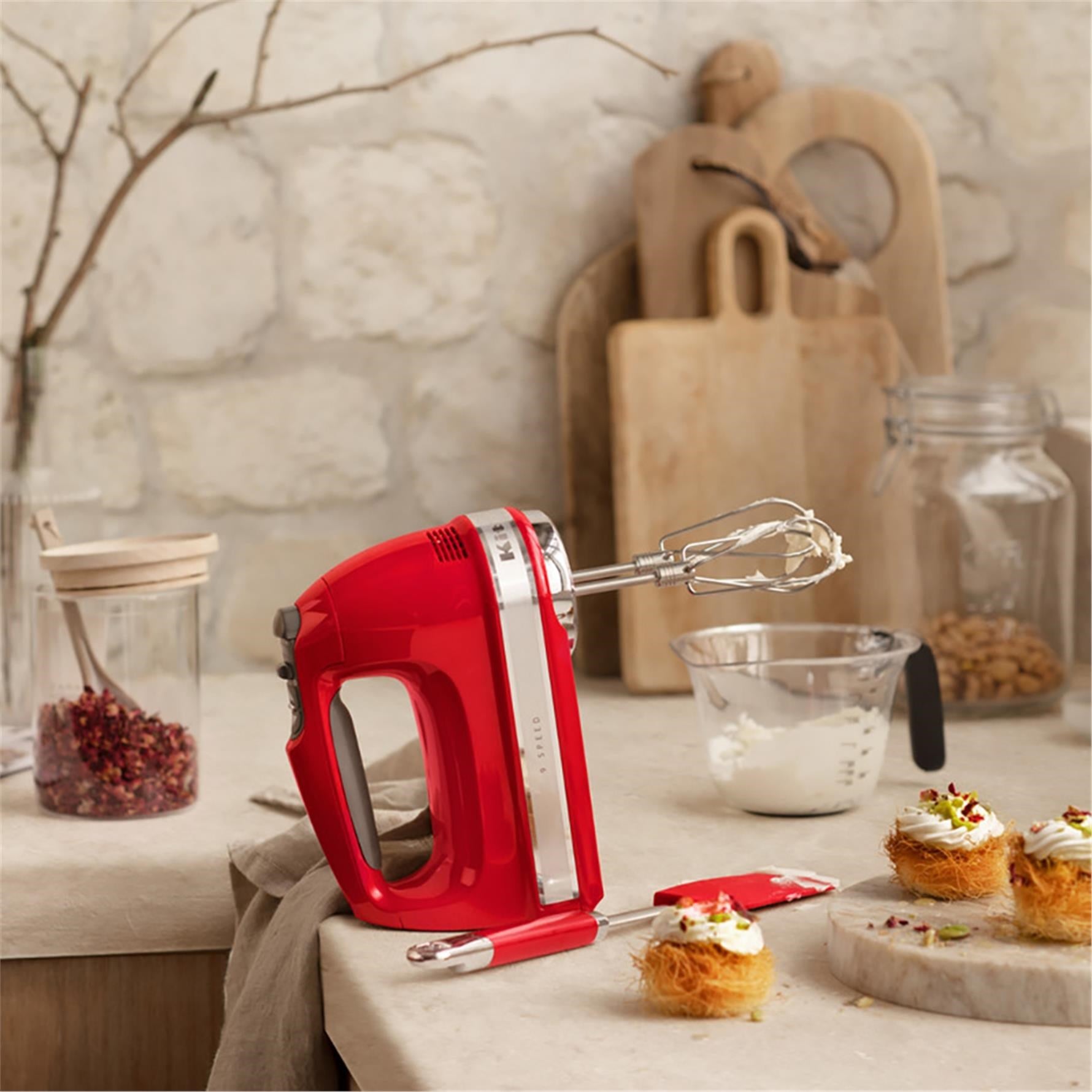 Kitchenaid 9 Hızlı El Mikseri Empire Red-Eer