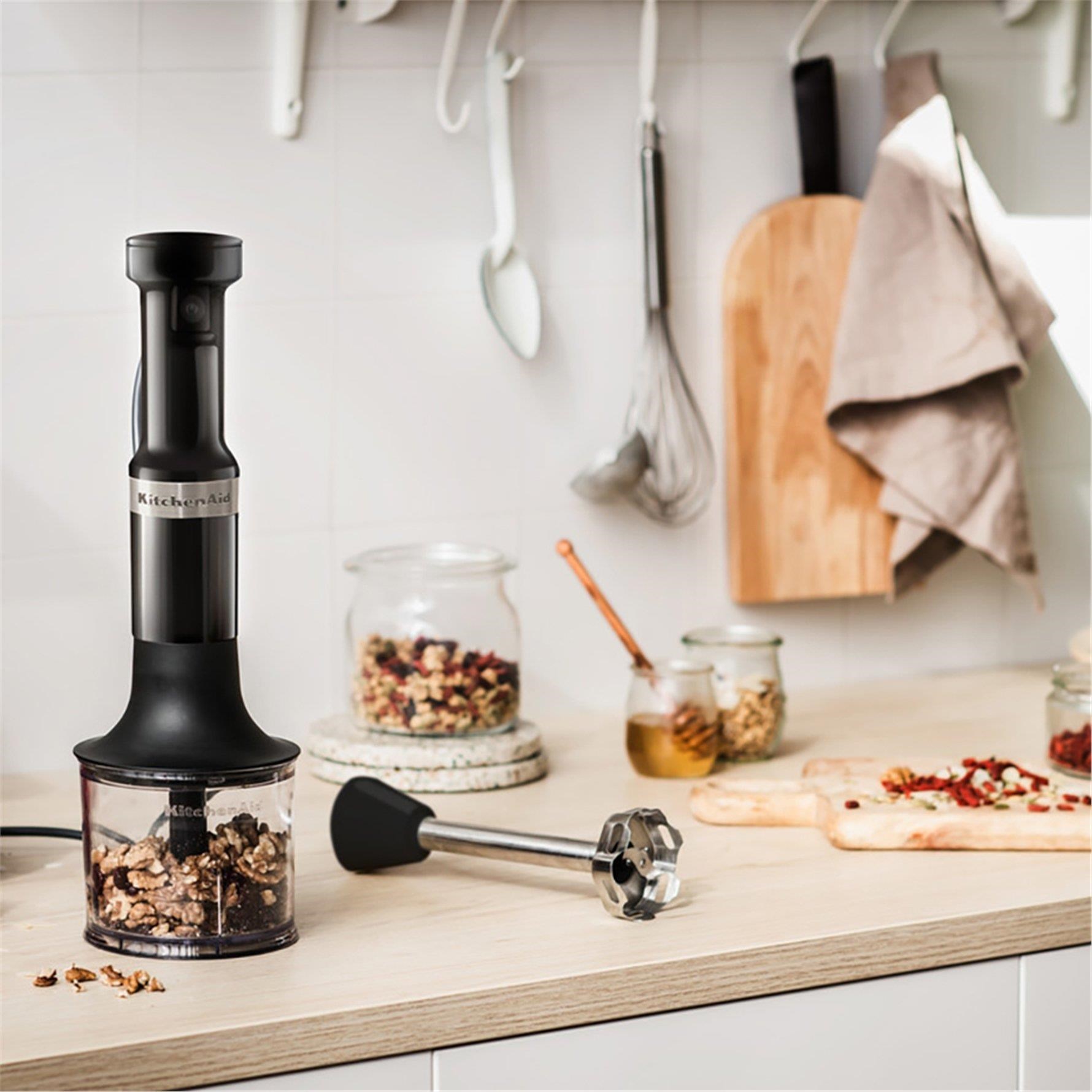 Kitchenaid Aksesuarlı El Blenderi 5KHBV83EOB Onyx Black
