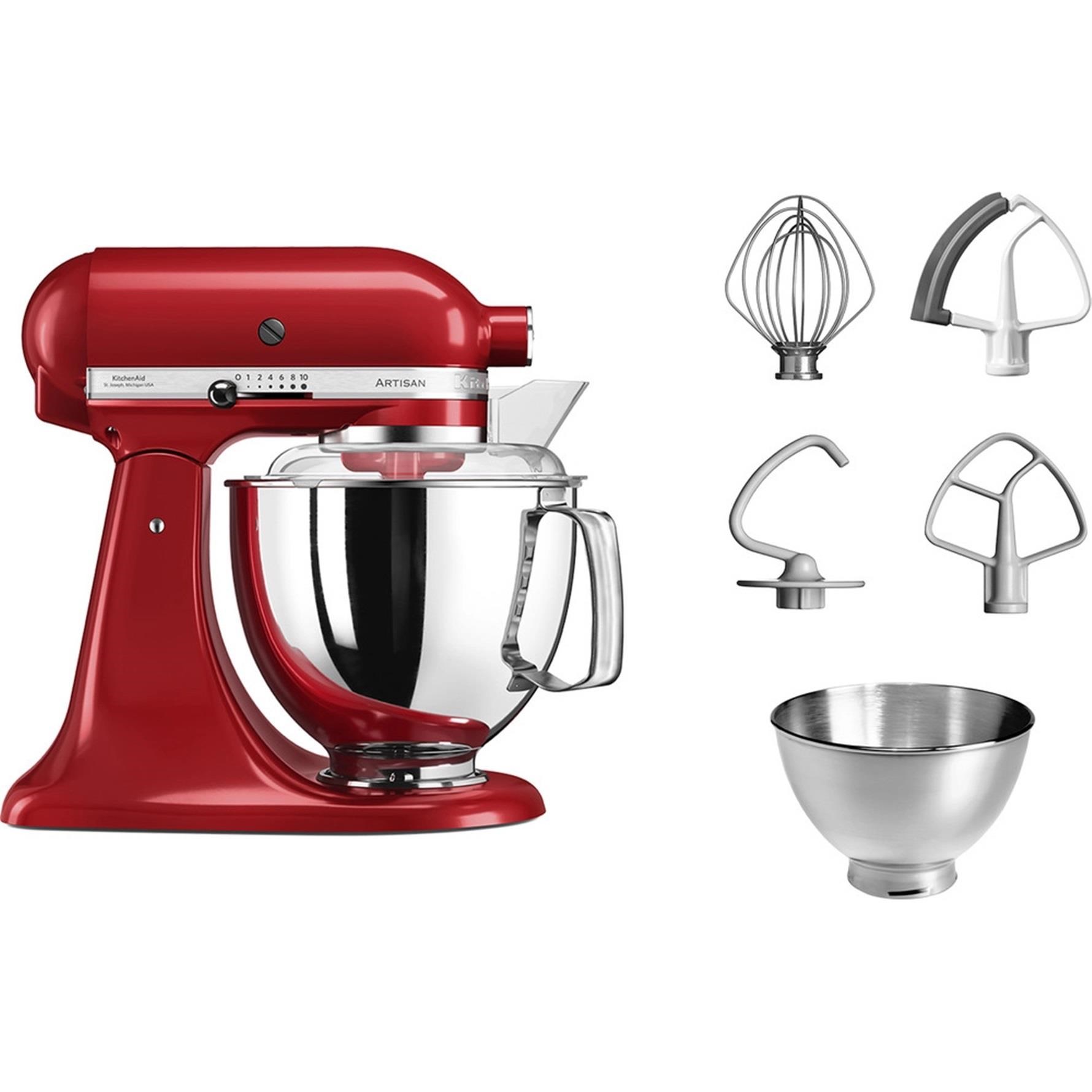 Kitchenaid Artisan 4,8 L Stand Mikser 5KSM175PS Empire Red-EER