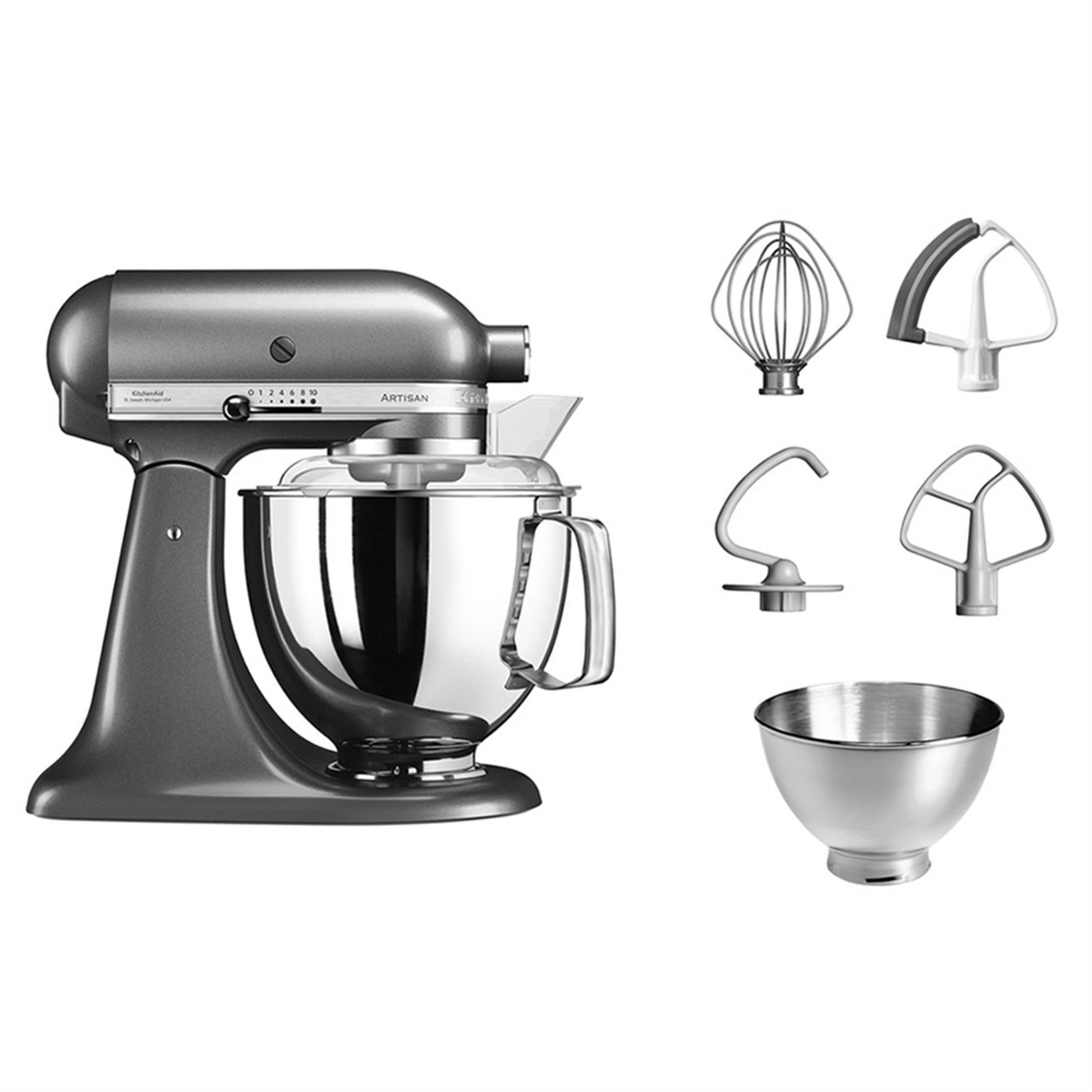 Kitchenaid Artisan 4,8 L Stand Mikser 5KSM175PS Medallion Silver-EMS