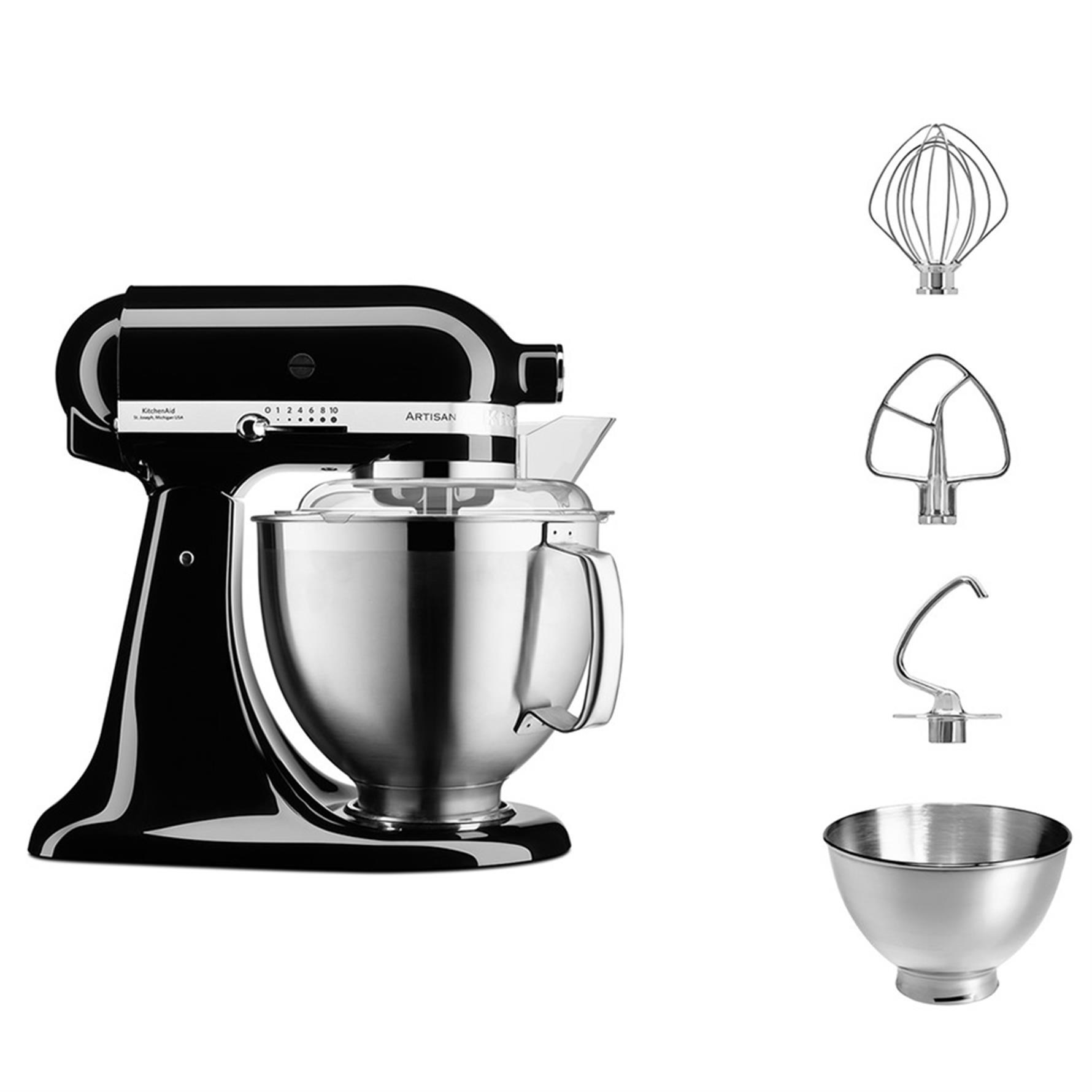 Kitchenaid Artisan 4,8 L Stand Mikser 5Ksm185Ps Onyx Black-Eob