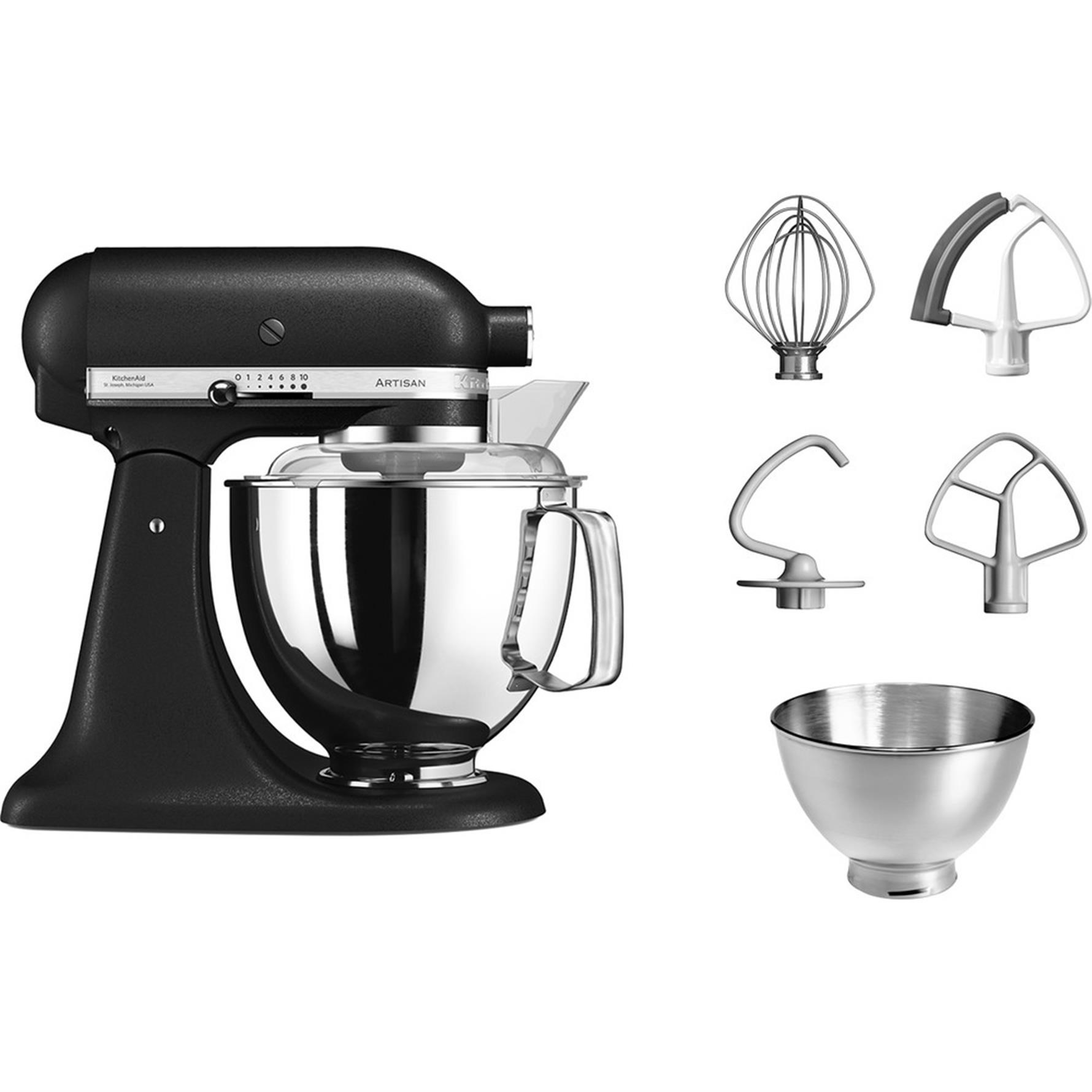Kitchenaid Artisan 4,8 L Stand Mikser Cast Iron Black-Ebk