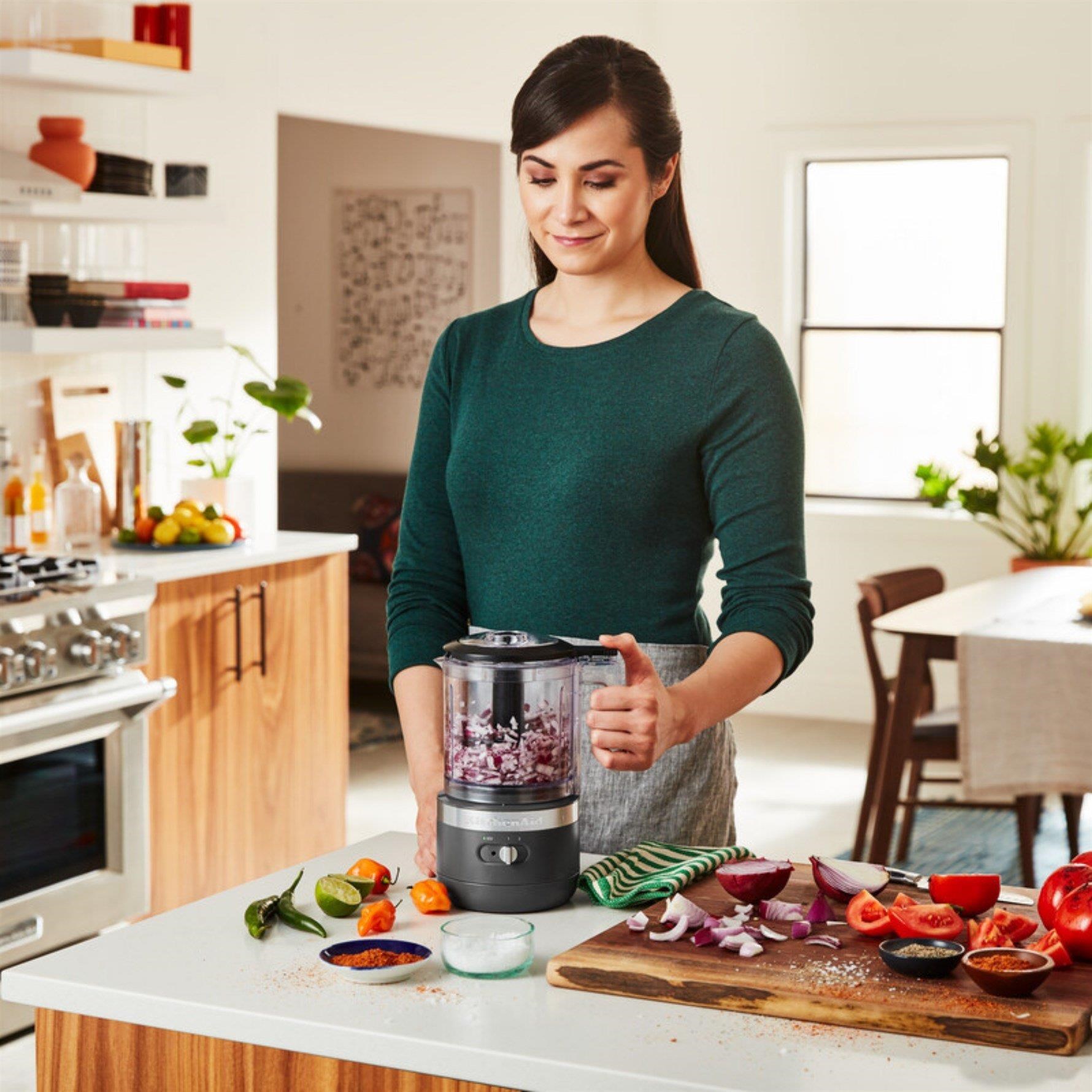 KitchenAid Kablosuz Mutfak Robotu 1,19 L Charcoal Grey - 5KFCB519EDG