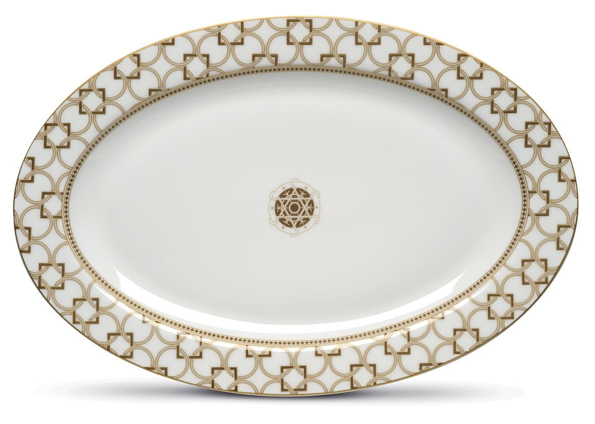 Pozzi Milano Deco Porselen Oval Servis Tabağı 36cm x 24,5cm - PM0132 DECO