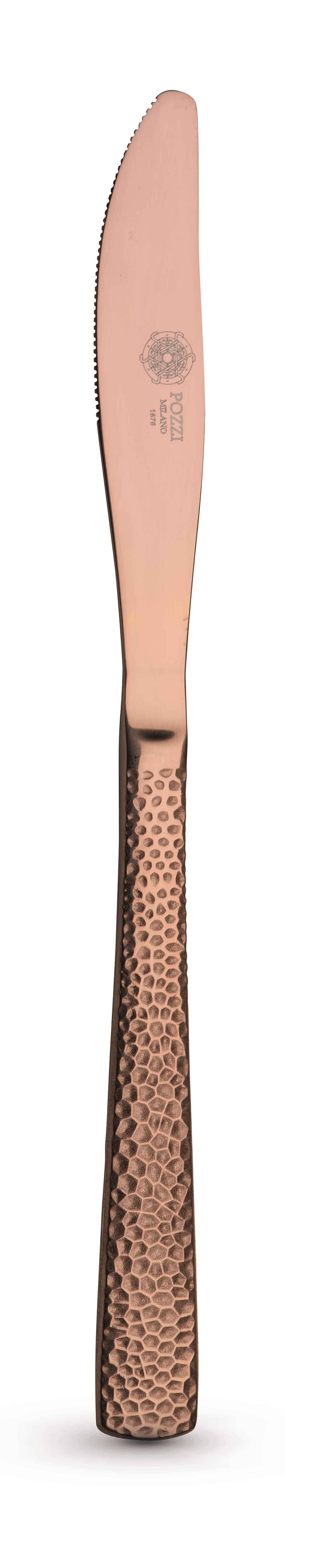 Pozzi Milano Essentials 24 Parça Çatal Bıçak Takımı Bronz Dövme - PM0113 BZ