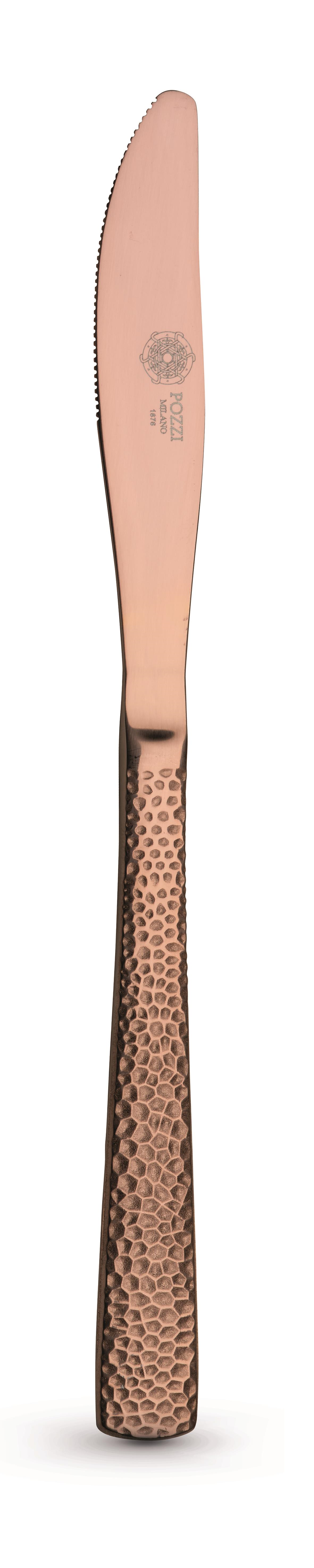 Pozzi Milano Essentials 24 Parça Çatal Bıçak Takımı Bronz Dövme - PM0113 BZ