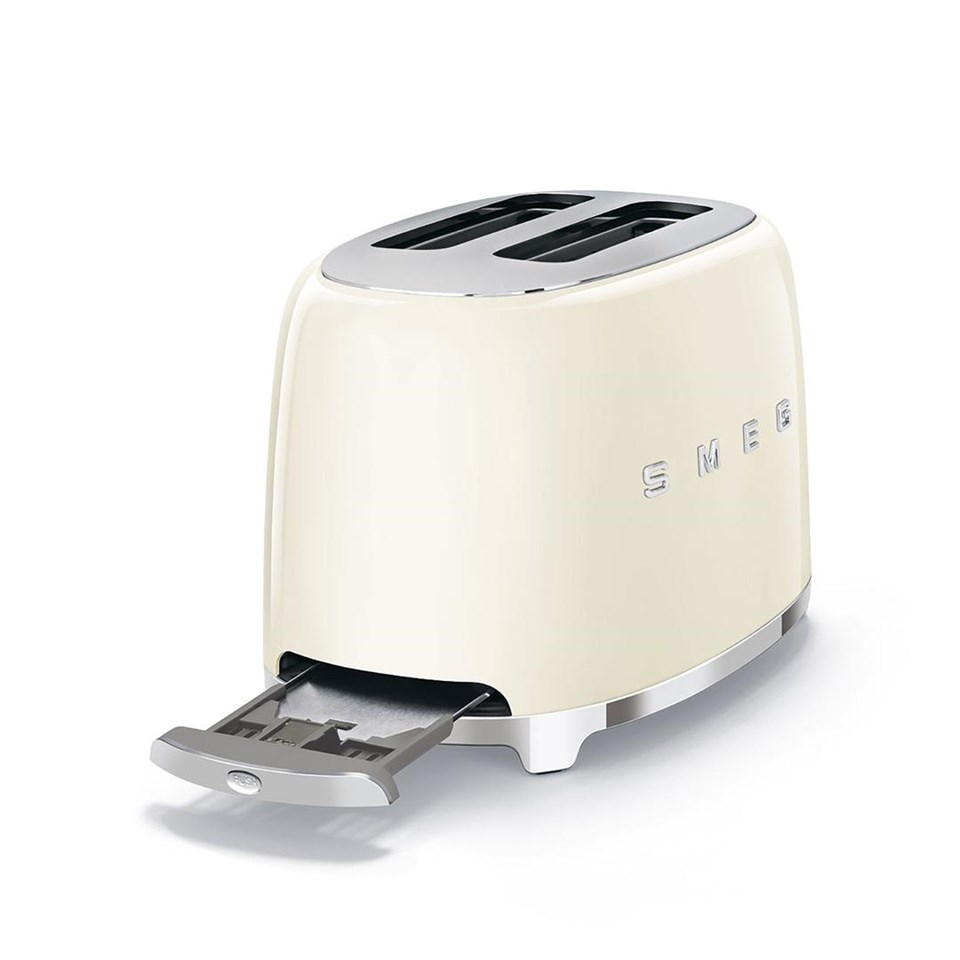 Smeg 2 Li Ekmek Kızartma Krem TSF01CREU