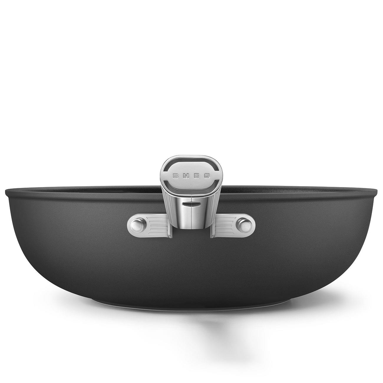 SMEG 30CM WOK TAVA SİYAH