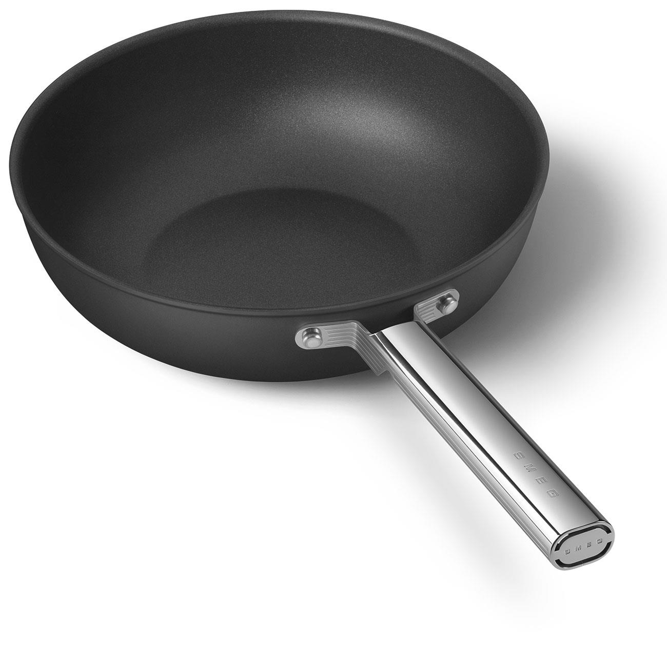 SMEG 30CM WOK TAVA SİYAH