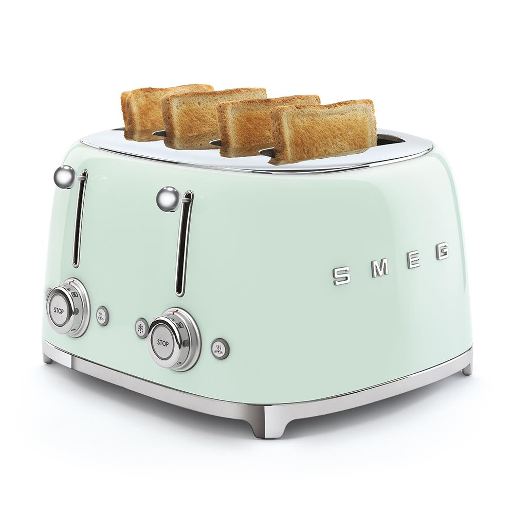 Smeg 4X1 Dilim Ekmek Kızartma Pastel Yeşil -TSF03PGEU