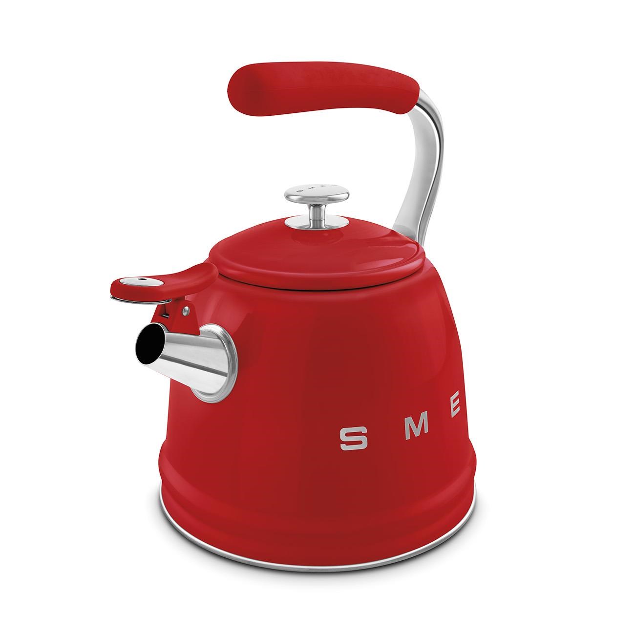 SMEG 50's Style Kırmızı Set Üstü Islıklı Kettle 2.3 L - CKLW2001RD