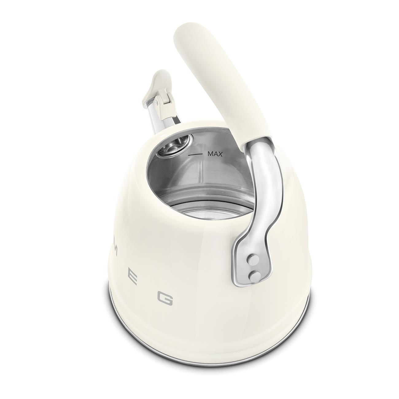 SMEG 50's Style Krem  Set Üstü Islıklı Kettle 2.3 Lt - CKLW2001CR