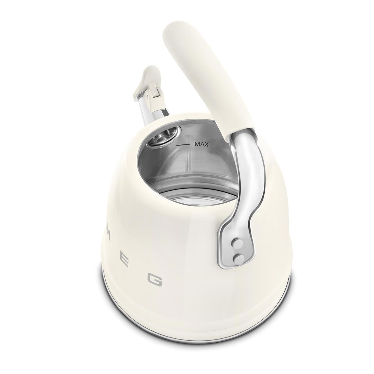 SMEG 50's Style Krem  Set Üstü Islıklı Kettle 2.3 Lt - CKLW2001CR