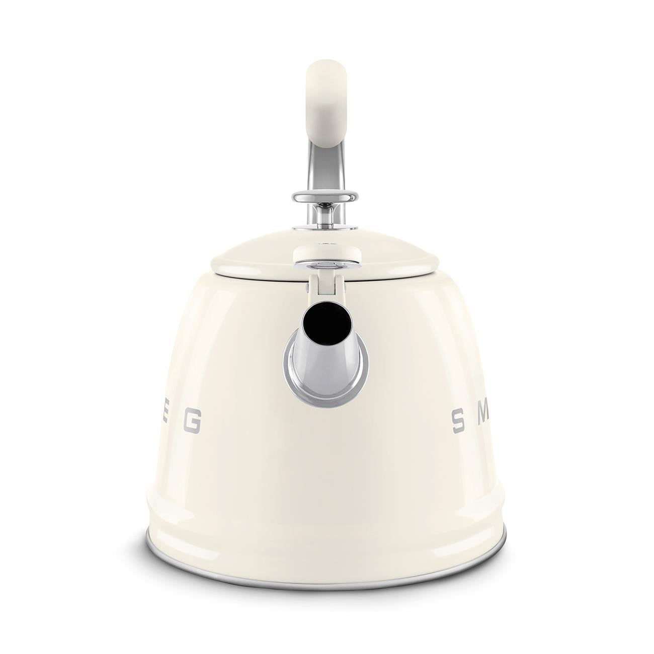 SMEG 50's Style Krem  Set Üstü Islıklı Kettle 2.3 Lt - CKLW2001CR