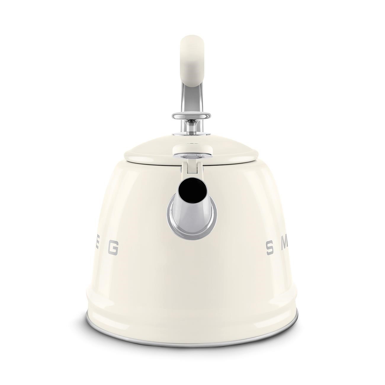 SMEG 50's Style Krem  Set Üstü Islıklı Kettle 2.3 Lt - CKLW2001CR