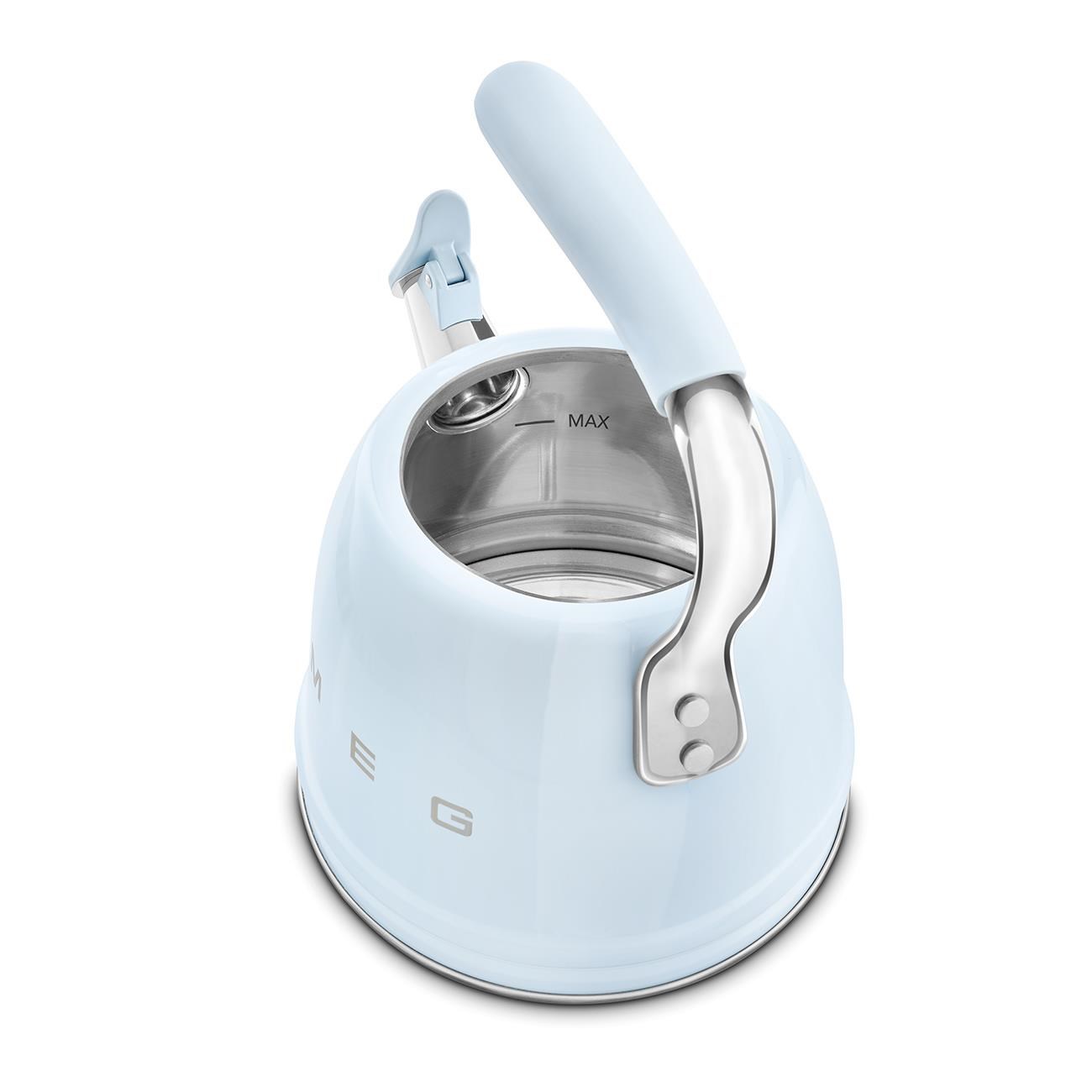 SMEG 50's Style Pastel Mavi  Set Üstü Islıklı Kettle 2.3 L