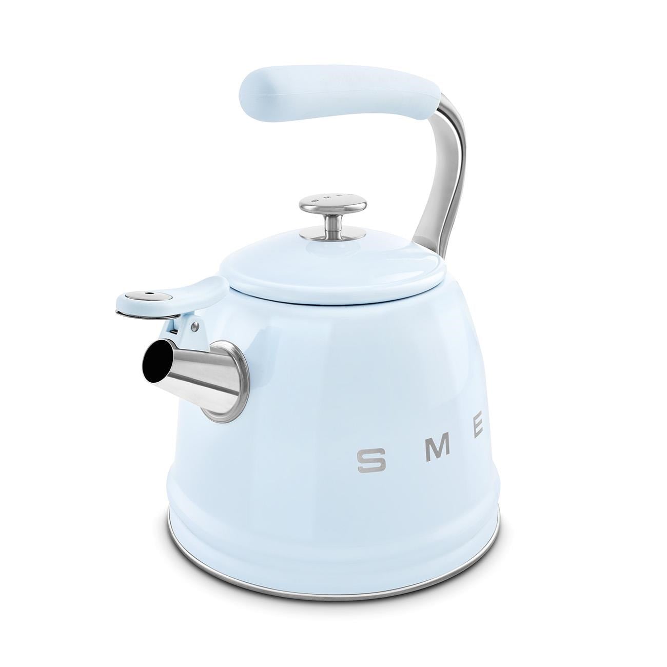 SMEG 50's Style Pastel Mavi  Set Üstü Islıklı Kettle 2.3 L