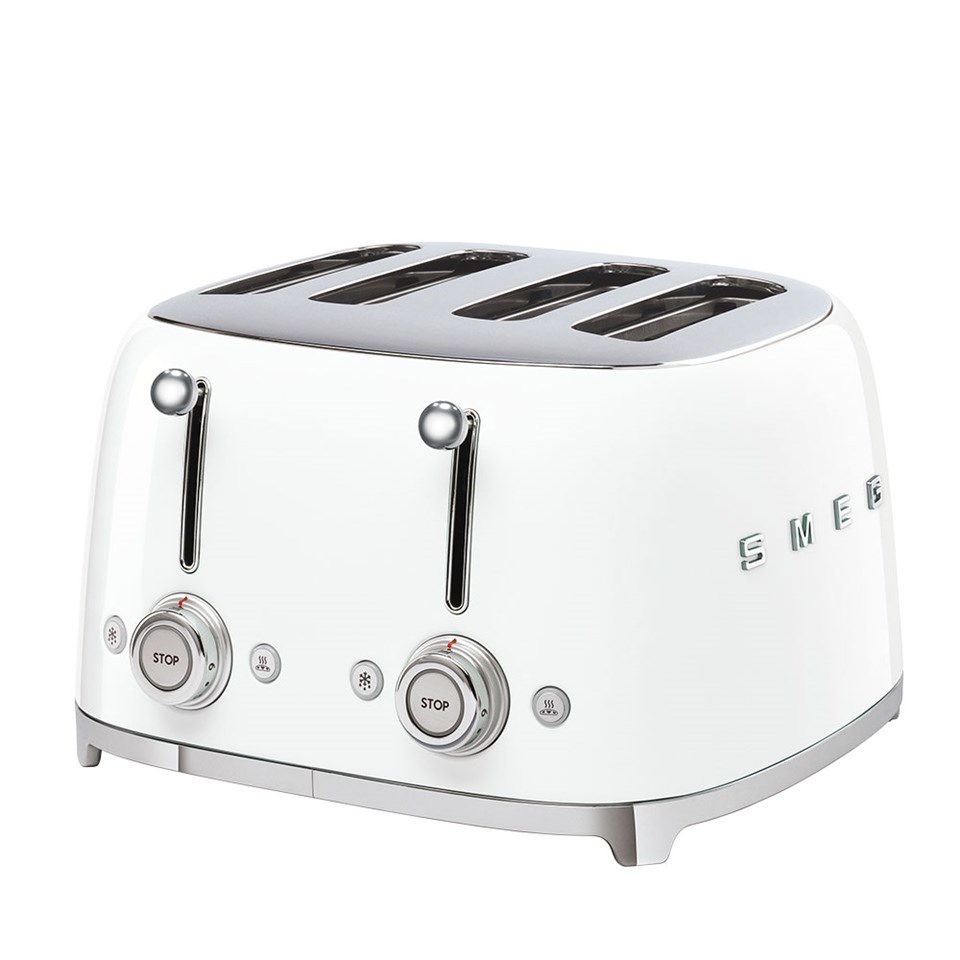 Smeg Beyaz Geniş Hazneli Ekmek Kızartma TSF03WHEU
