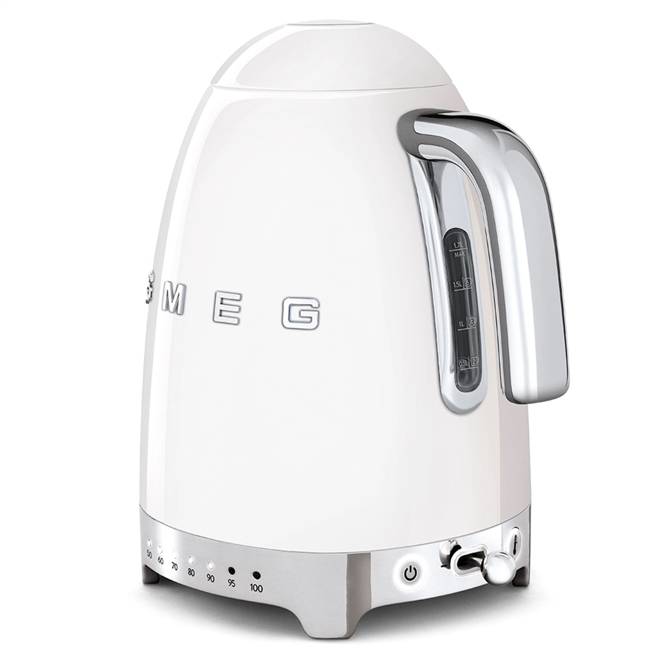 Smeg Beyaz Isı Ayarlı Kettle KLF04WHEU