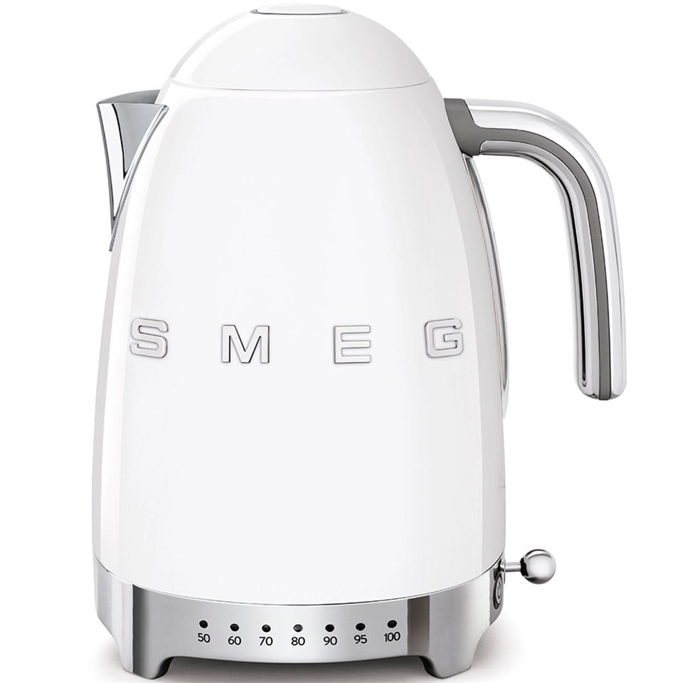 Smeg Beyaz Isı Ayarlı Kettle KLF04WHEU