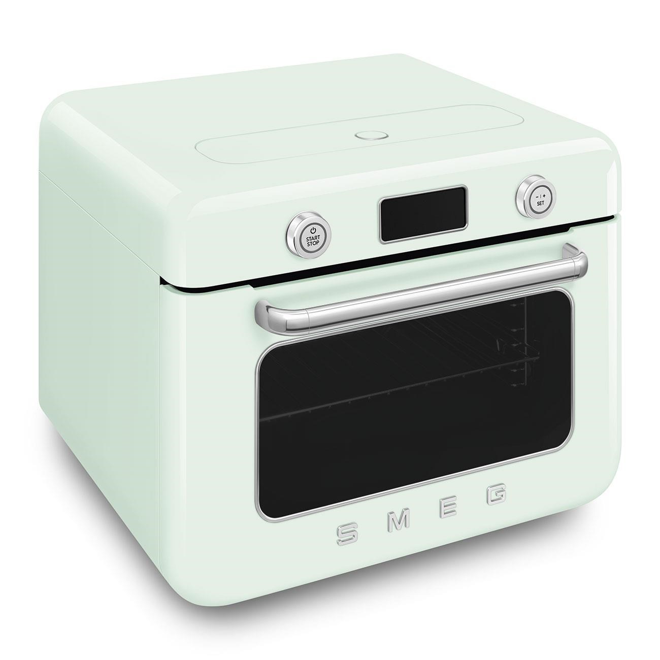 SMEG COF01PGEU RETRO SERİSİ SOLO TEZGAH ÜSTÜ KOMBİ BUHARLI FIRIN PASTEL YEŞİL