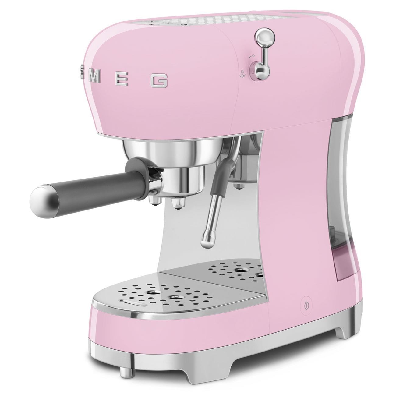 SMEG ECF02PKEU STANDART ESPRESSO MAKİNASI PEMBE