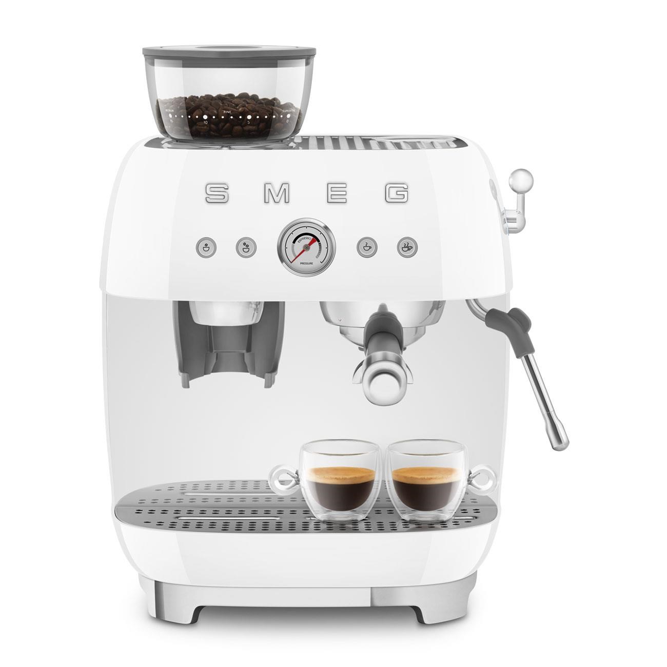 SMEG EGF03WHEU KAHVE ÖĞÜTÜCÜ ESPRESSO MAKİNASI BEYAZ