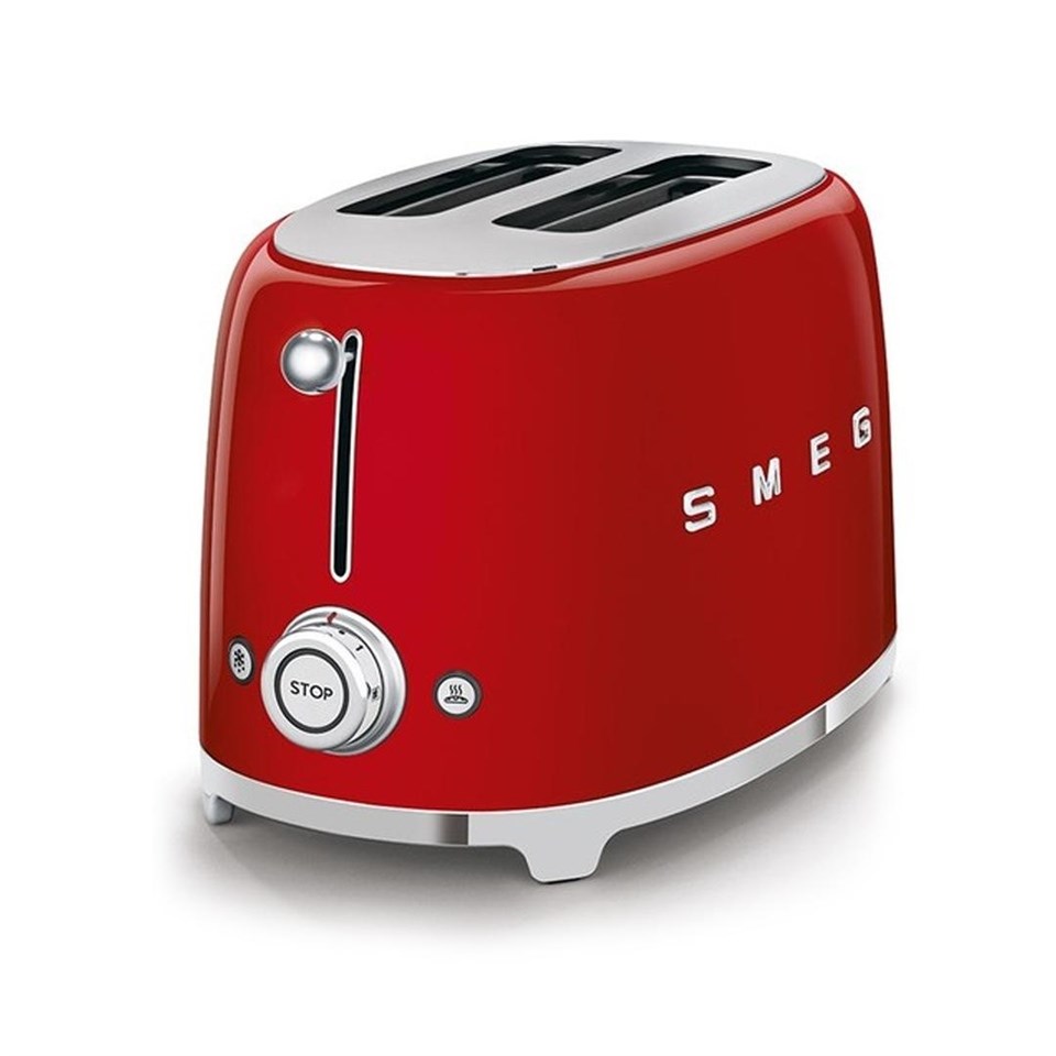 Smeg Ekmek Kızartma Makinesi Kırmızı TSF01RDEU