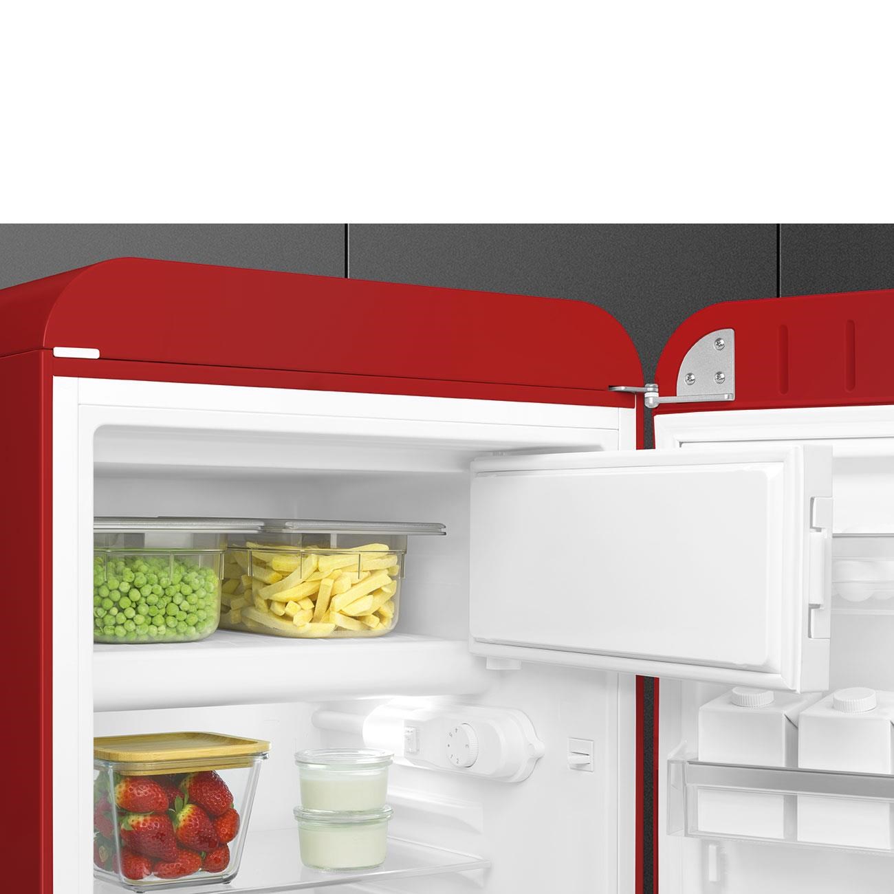 Smeg Fab10 Kırmızı Retro Mini Buzdolabı Sağ Menteşe