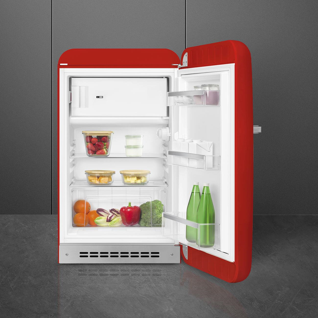 Smeg Fab10 Kırmızı Retro Mini Buzdolabı Sağ Menteşe