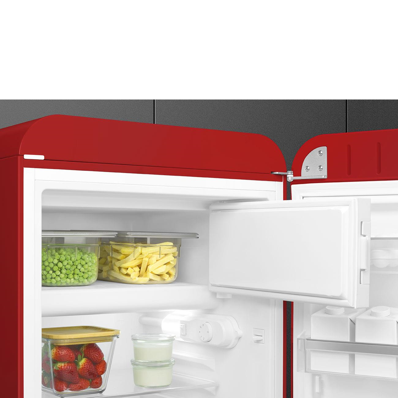 Smeg Fab10 Kırmızı Retro Mini Buzdolabı Sağ Menteşe