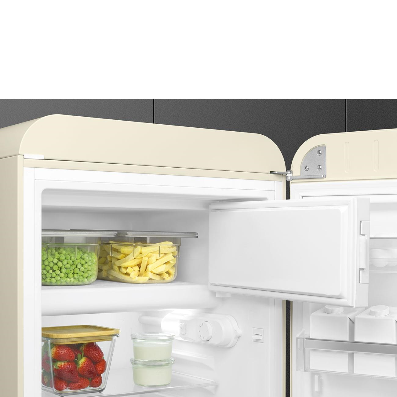 Smeg Fab10 Krem Retro Mini Buzdolabı Sağ Menteşe