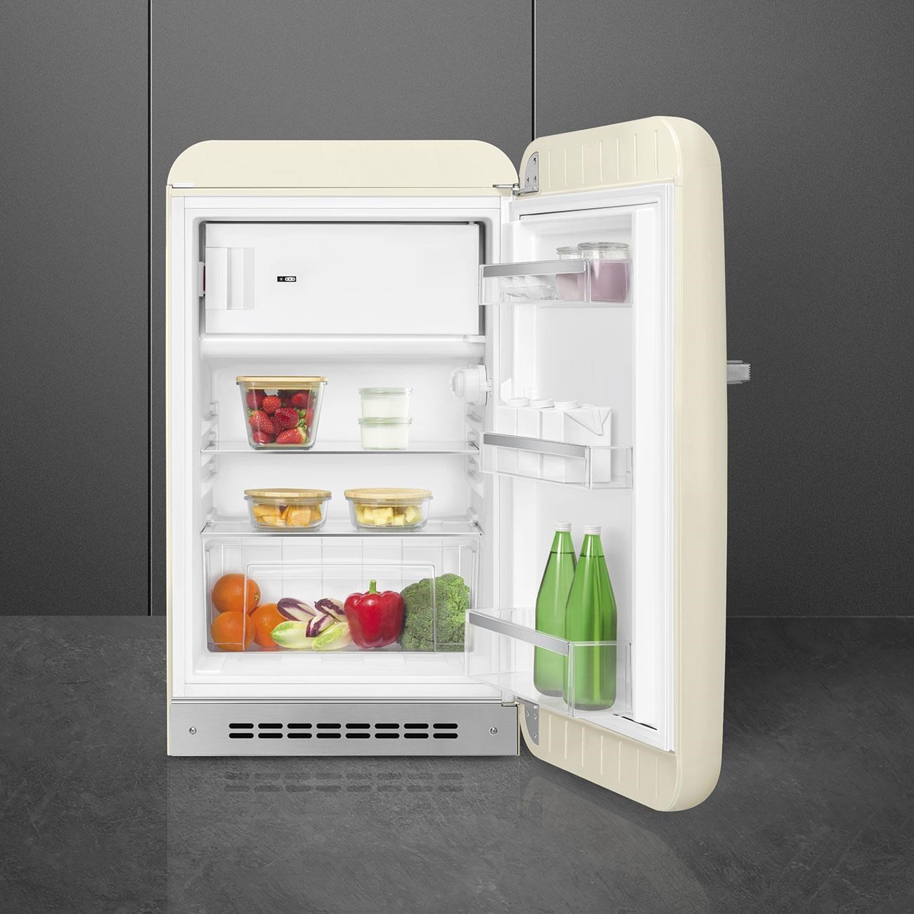 Smeg Fab10 Krem Retro Mini Buzdolabı Sağ Menteşe