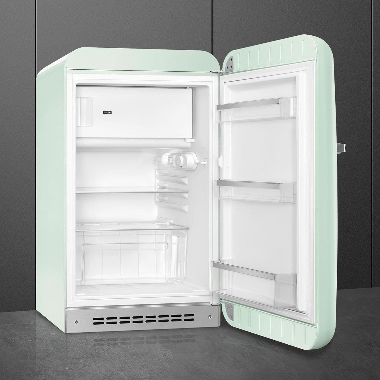 Smeg Fab10 Pastel Yeşil Retro Mini Buzdolabı Sağ Menteşe