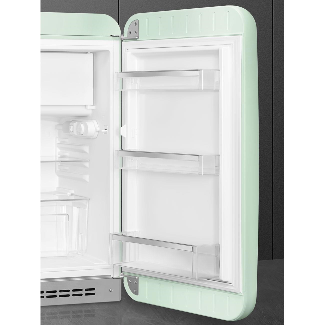 Smeg Fab10 Pastel Yeşil Retro Mini Buzdolabı Sağ Menteşe